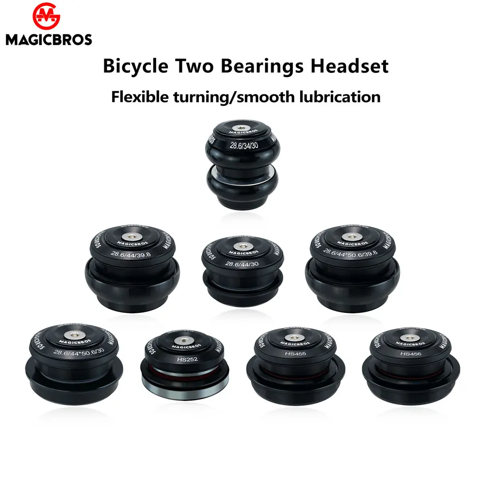 

MAGICBROS Bicycle Headset Straight Tapered 34*34mm/44*44mm/44*50.6mm/44*55mm 56mm/42mm*52mm MTB Mountain Road Bicycle Headset