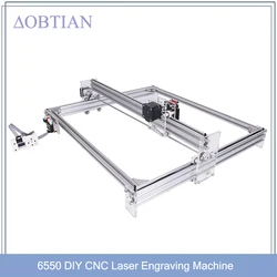 Grabador láser 6550, máquina de grabado láser CNC de 20W, área de trabajo de 65cm x 50cm, enrutador de madera con controlador fuera de línea