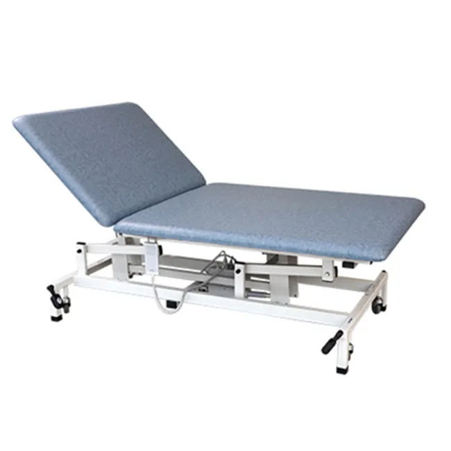 

Height Adjustable Electric Bobath Treatment Table 2 Sections Examination Couch Massage Physiotherapy Bed