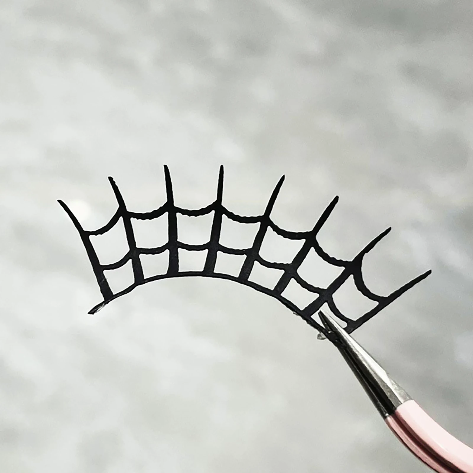 New Spider Web Shape False Lashes Natural Individual Segmental False Eyelashes Ins Halloween Cosplay DIY Makeup Set