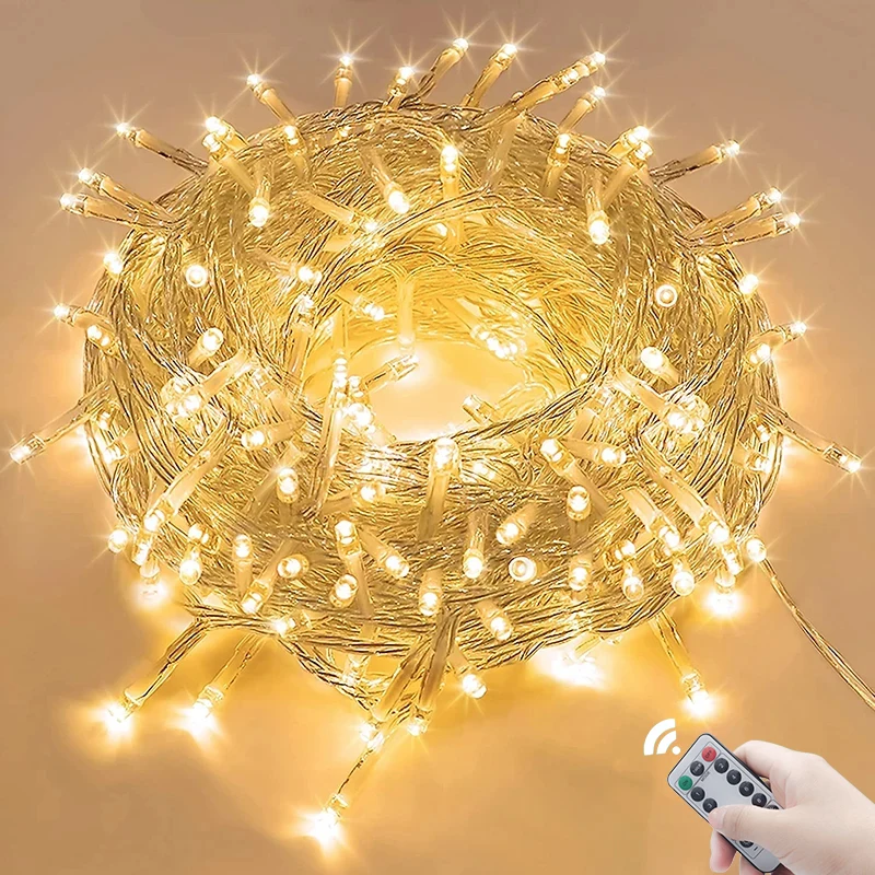 Fairy Lights LED String Light 1.5M-100M 220V/110V Chain Outdoor Waterproof Garland For Wedding Garden Christmas Party Decoration