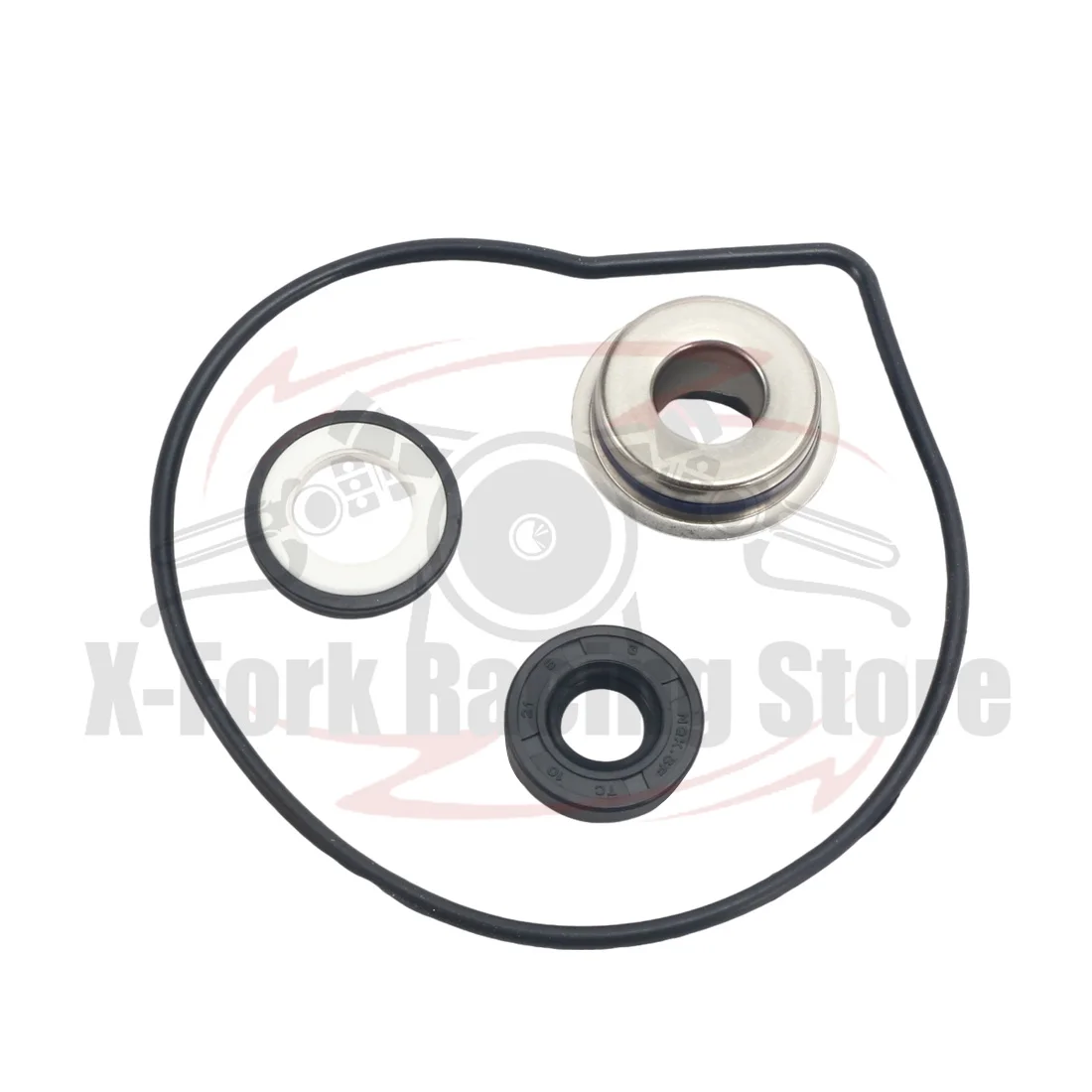 

Mechanical Water Pump Oil Seals Kit For KAWASAKI ZZR1400 2006-2011 ZX-10R ZX10R 2004-2010 2005 2006 2007 2008 2009 Gasket O-ring