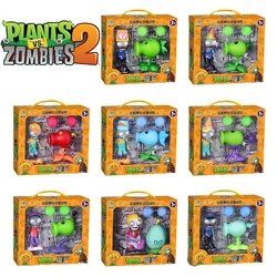 New Plants vs. Zombies 2 Pea shooter Electric Peashooter Security Zombie Toy 8 Styles Game Figures Miękki silikonowy model Prezenty dla chłopców