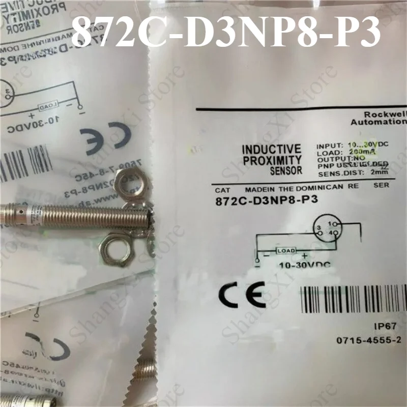 1PC Brand New 872C-D3NP8-P3 10...30VDC 200mA 2mm Inductive Proximity Sensor Switch Fast Delivery