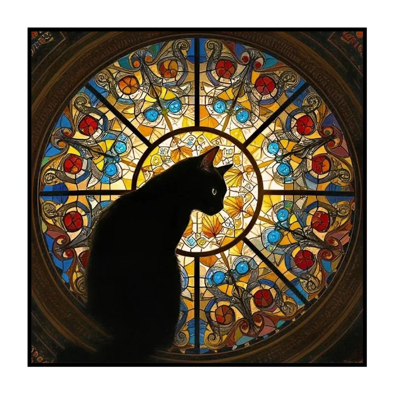 Quebra-cabeça brinquedo gatinho igreja de madeira gato quebra-cabeça brinquedo de madeira irregular jogo presente