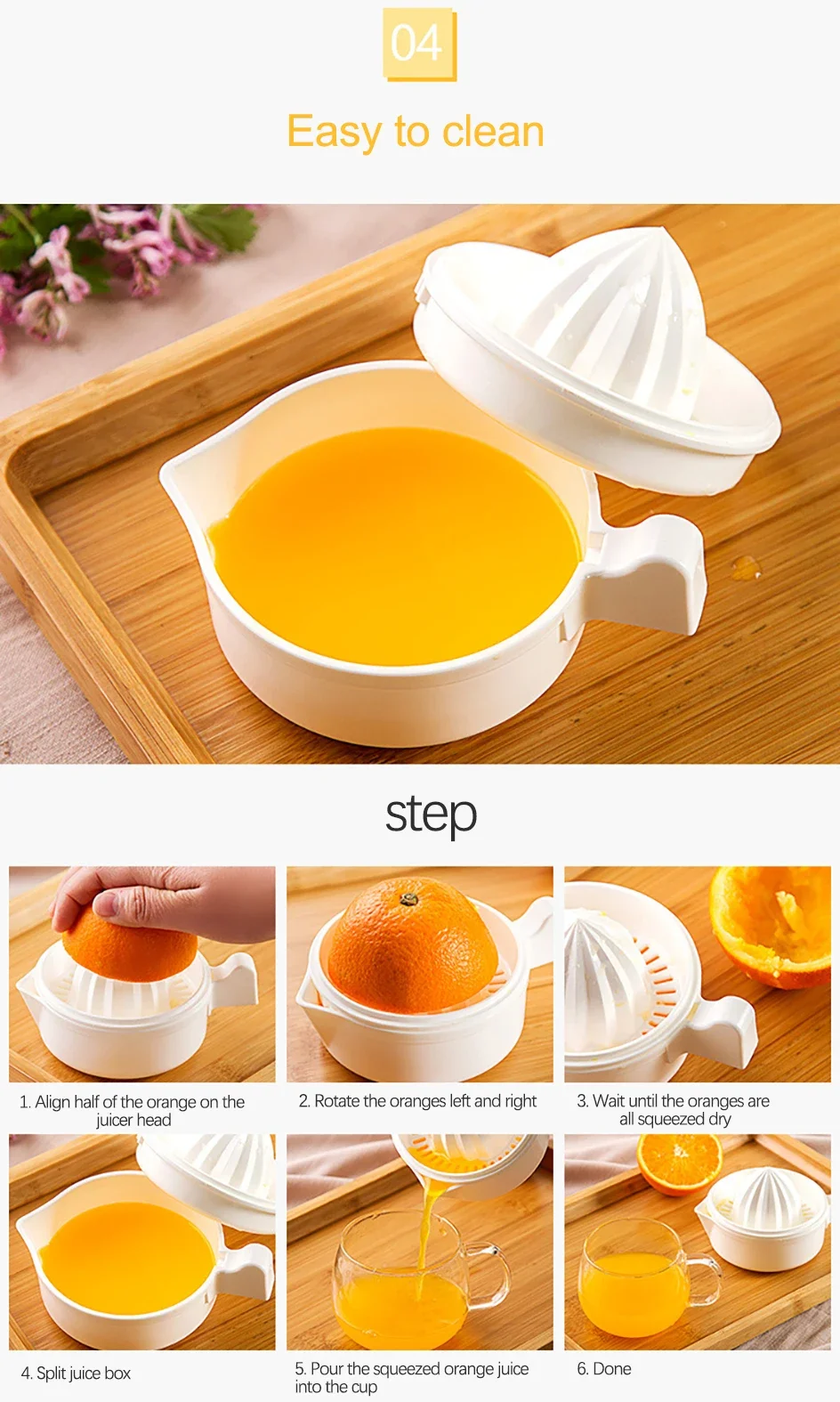 Manual Portable Citrus Tools Plastic Orange Lemon Squeezer Multifunction Fruit Juicer Machine Kitchen Accessories_maomaolike.com