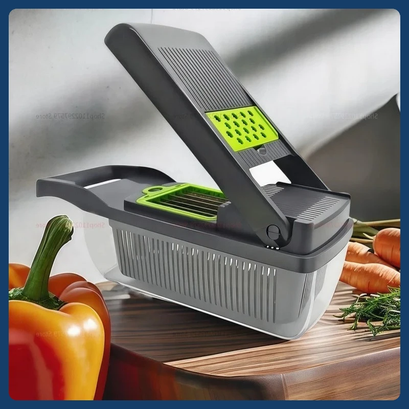 

Многофункциональный измельчитель овощей 16 в 1, ручка, пищевая решетка, слайсер, кухонный инструмент для эффективной приготовления пищи