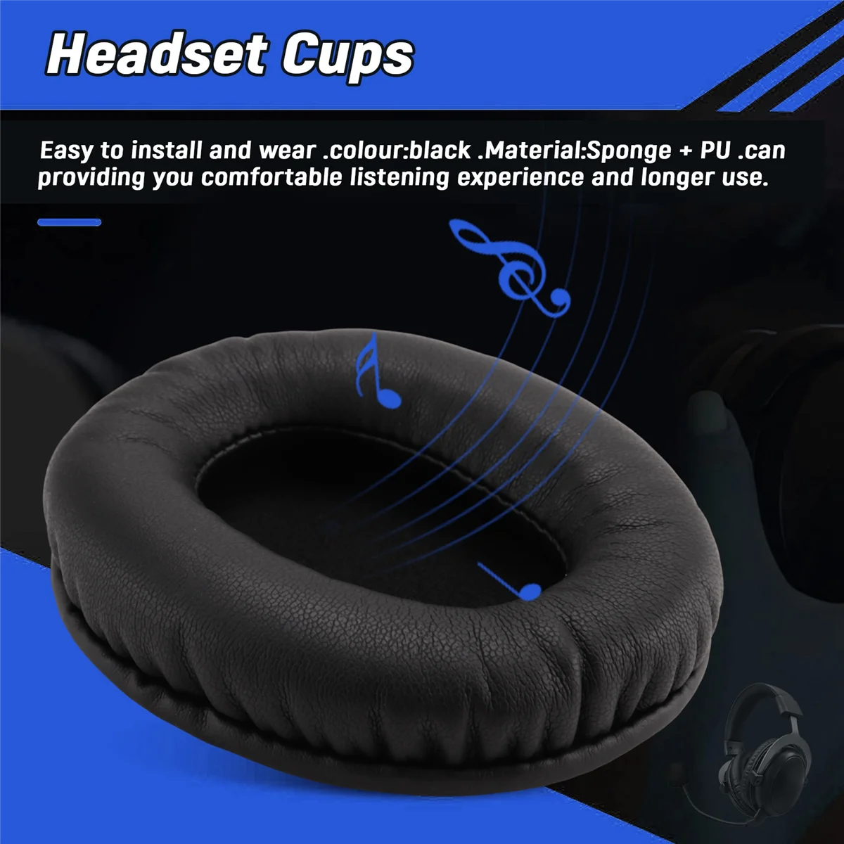 Kingston-Casque Hyperx Cloud Ii tiens x-Hscp-Gm, coussretours d'oreille, standardisation de l'oreille, casque