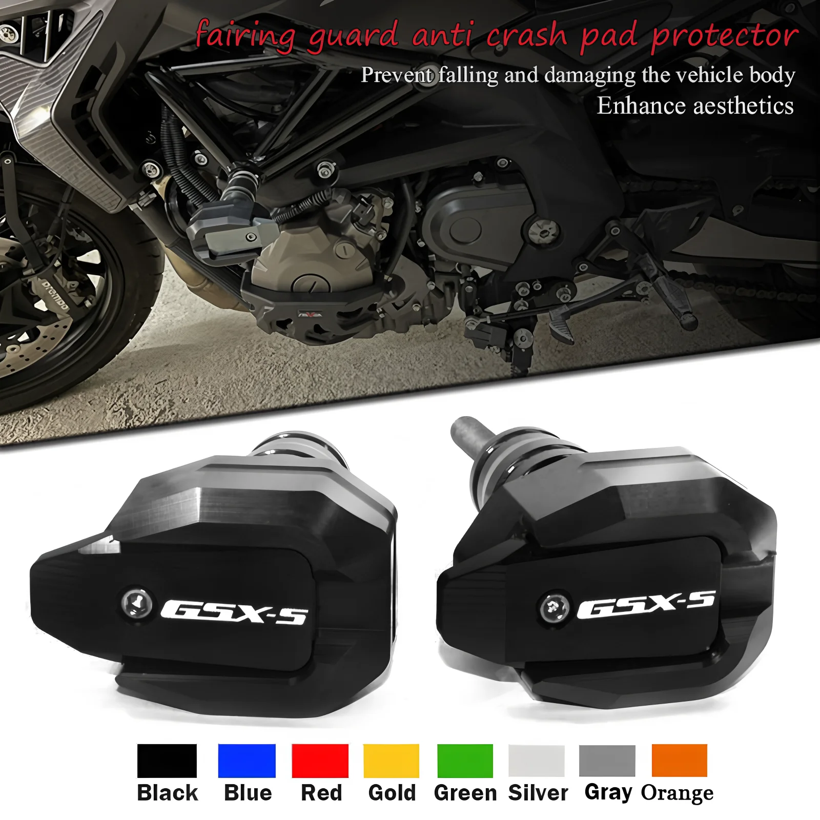 

Для GSX-S 750 GSX-S 1000 GSX-S750 GSX-S1000 GSXS защита от падения рамка слайдер обтекатель защита от ударов