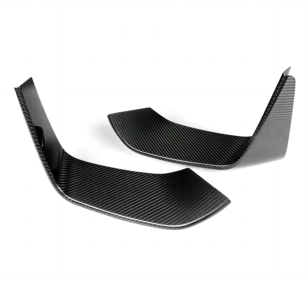 Dry Carbon Fiber Front Bumper Splitter For BMW 13-19 F80 F82 M3 M4 MP Style Lip Spoiler Fog Light Air Vent Dam Cover