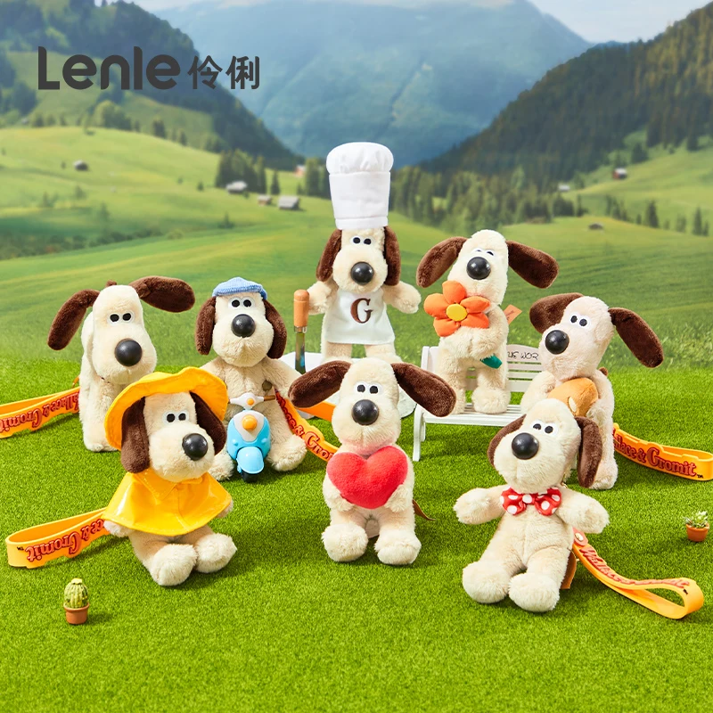 

Anime Gromit Plush Wallace Toys Cartoon Dogs Kawaii Bag Pendant Key Chain Anime Puppy Wallace&Gromit Stuffed Dolls Birthday Gift