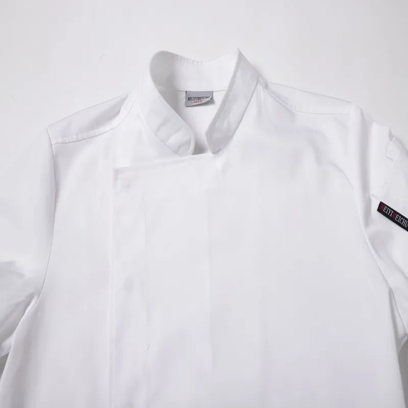 シェフ制服男性女性シャツコック服半袖レストランホテルコスチュームキッチンシェフパン屋ウェイター作業服