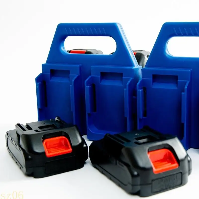 Q2Q4 Lightweight Battery Storage Rack Impact Resistant Multiple Unit Capacity Ergonomic Handle For Garage Construction Site