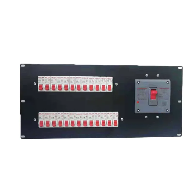 24 Way Panel Accessories Stage Lighting Direct Box Power Box With Main Air Switch Molded Case Circuit Breaker