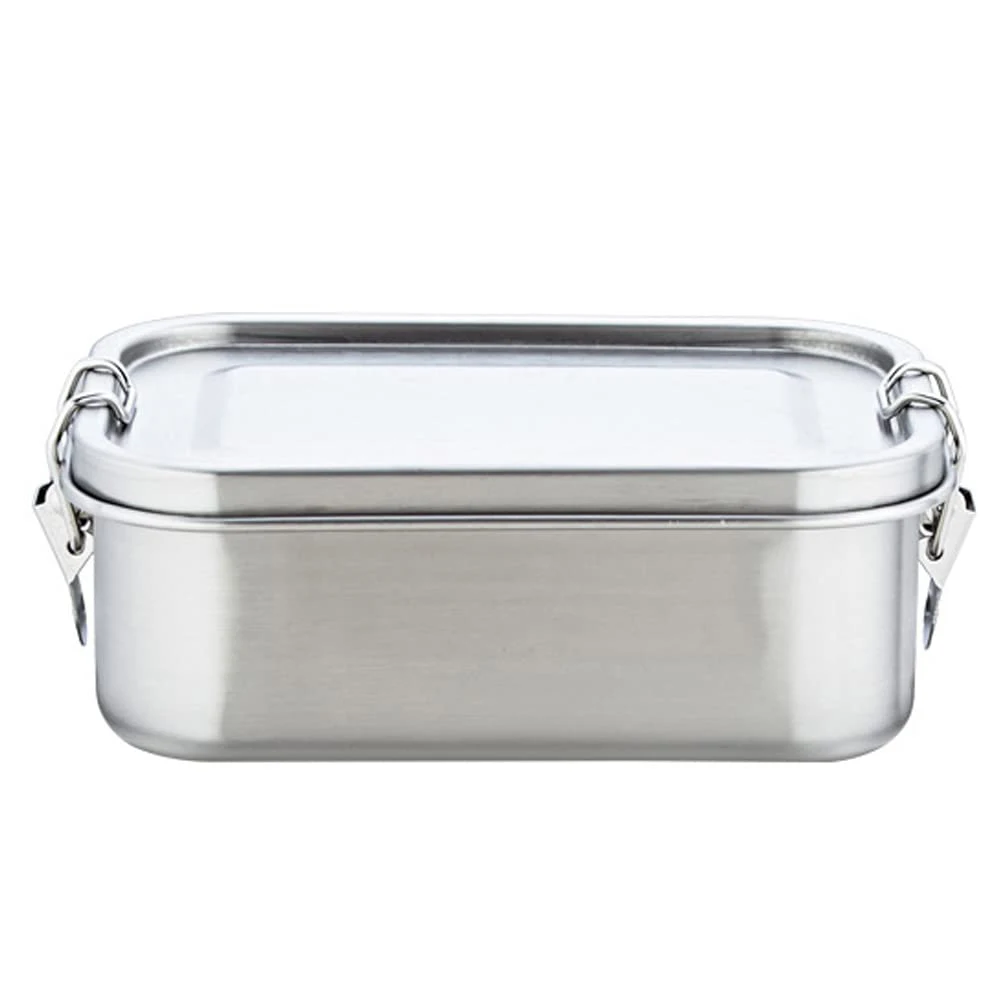 304 Stainless Steel Lunch Box with Removable Dividers 850ML Stainless Steel Lunch Box for Kids and Adults Dishwasher Safe