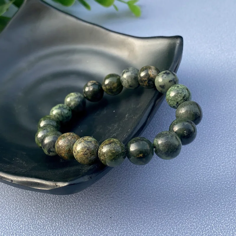 Medicine King Stone Round Bead Single Ring Bracelet Unisex Accessories