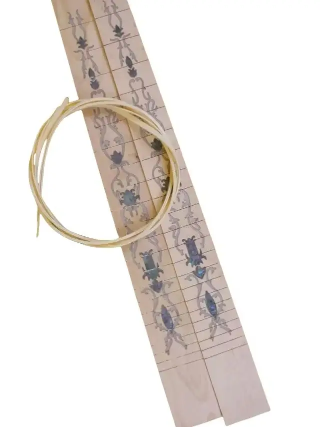 

24.75 Inch 22 Fret Electric Guitar Unfinished Fretboard New Maple Wood Guitar NeckReplacement Fretboard Crown Inlay