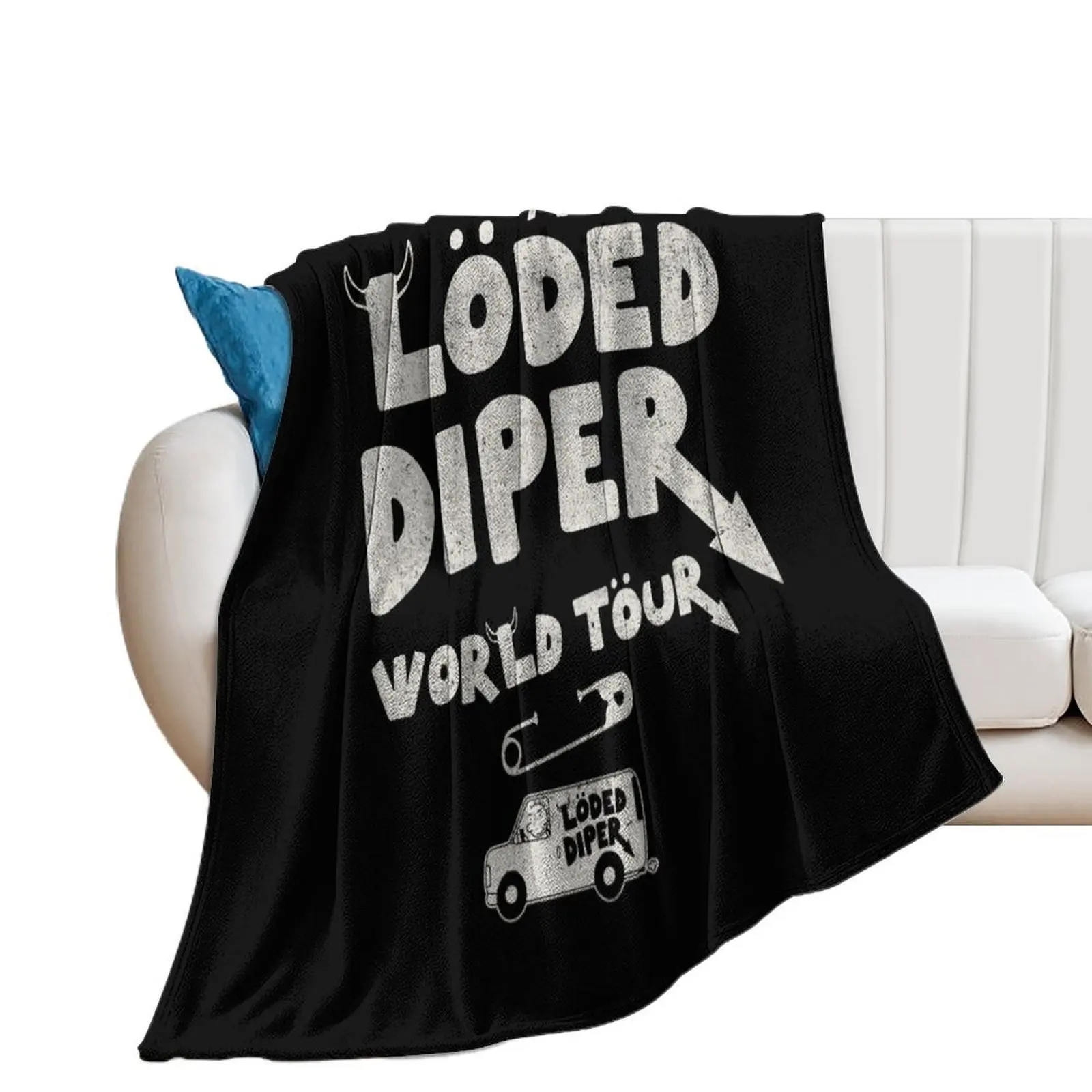 

I Was At The Loded Diper World Tour Throw Blanket heavy to sleep Thins Blankets