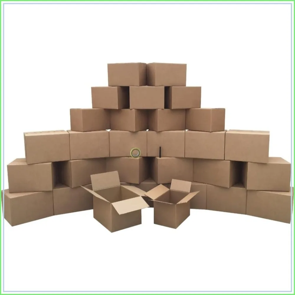 

Economy Moving Kit: 30 Boxes, Bubble Roll & Tape for 2 Rooms