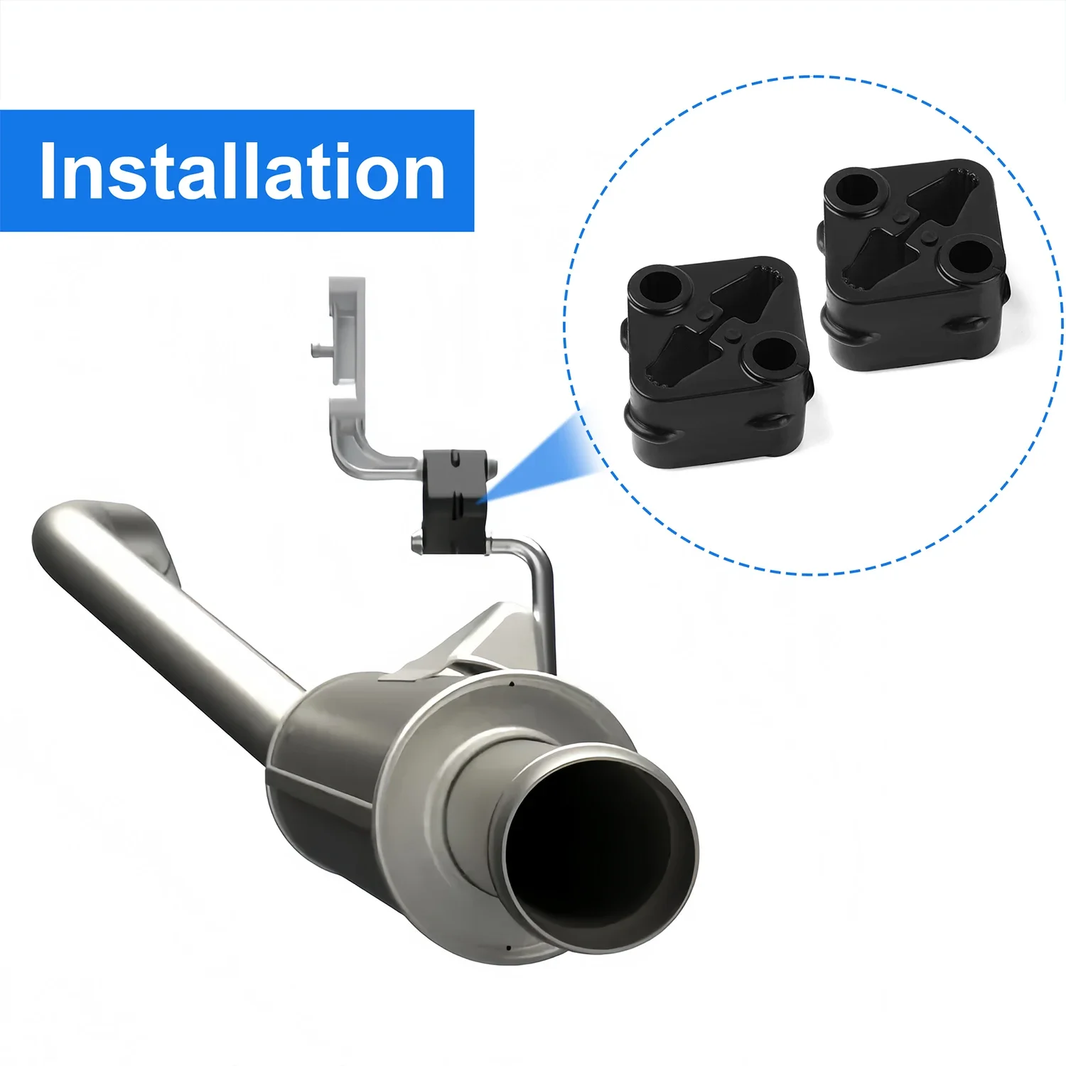 2pcs 68519121AA Isolator Muffler Rubber Hanger Vibration Dampener  68335439AA 68410310AA 68410310AB for Ram 1500 Truck 2019-2025