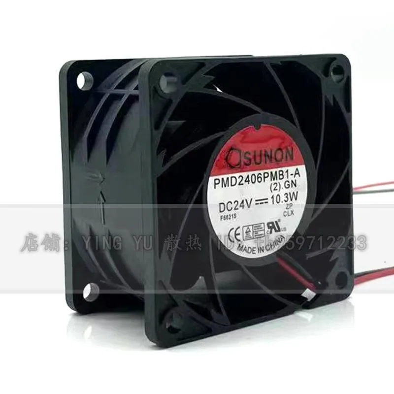 New CPU Cooler Fan for SUNON PMD2406PMB1-A (2) GN 6038 24V 10.3W 6CM Inverter Cooling Fan 60*60*38mm