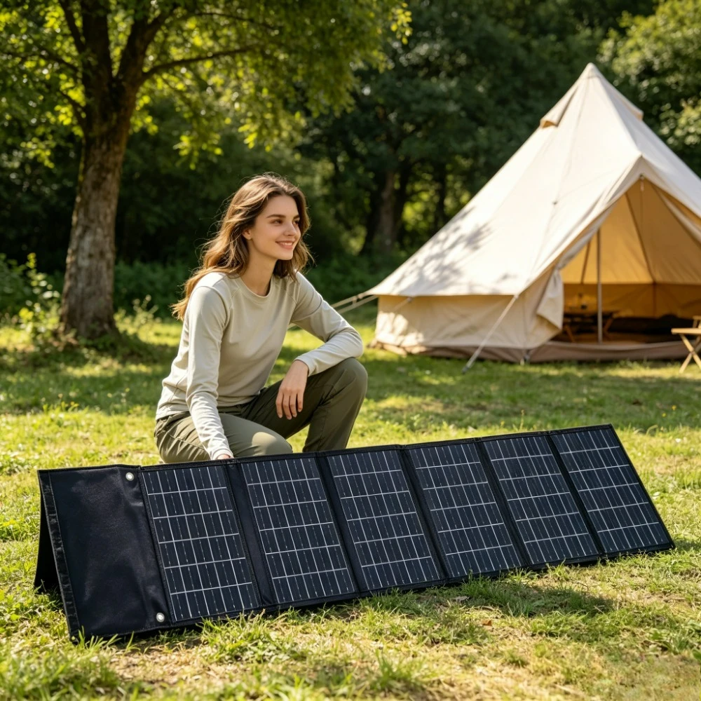 90W 50W Waterproof ETFE Foldable Solar Power Charger Portable Dual USB DC Output Solar Panel For Camping Hiking Cycling Boating