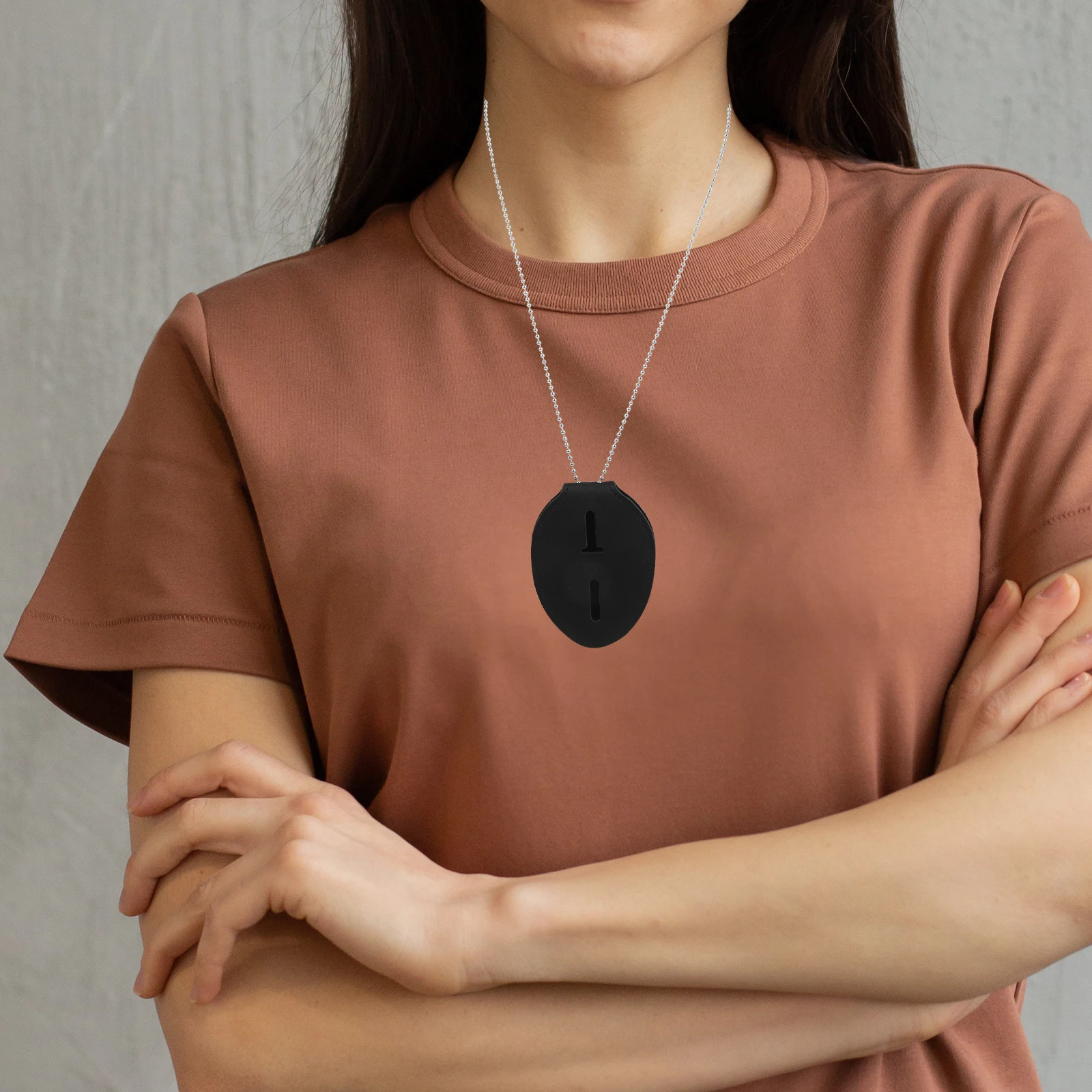 حامل شارة أمان قابل للتعديل مع غلاف بطاقة الهوية بمشبك معدني لإنفاذ القانون