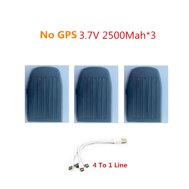 P9 PRO MAX P11 PRO P11 MAX P17 PRO Obstacle Avoidance GPS/No GPSRC Drone Quadcopter Spare Parts 3.7V 2500Mah Battery 4 To 1 Line