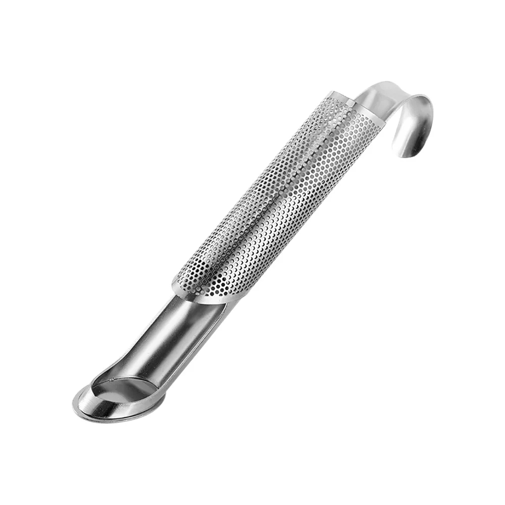 Tee Zubehör Filter Edelstahl Tee Maker Rohrleitungen Design Tee Löffel Brewer Langen Griff Metall Tragbare Hause Kreative Tasse