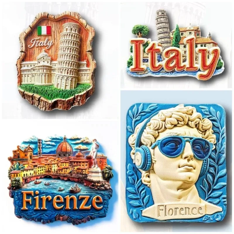 

Italy Fridge Stickers Firenze Roma Venice Milano Travel Souvenirs Amalfi Alberobello Capri Fridge Magnets Birthday Gifts