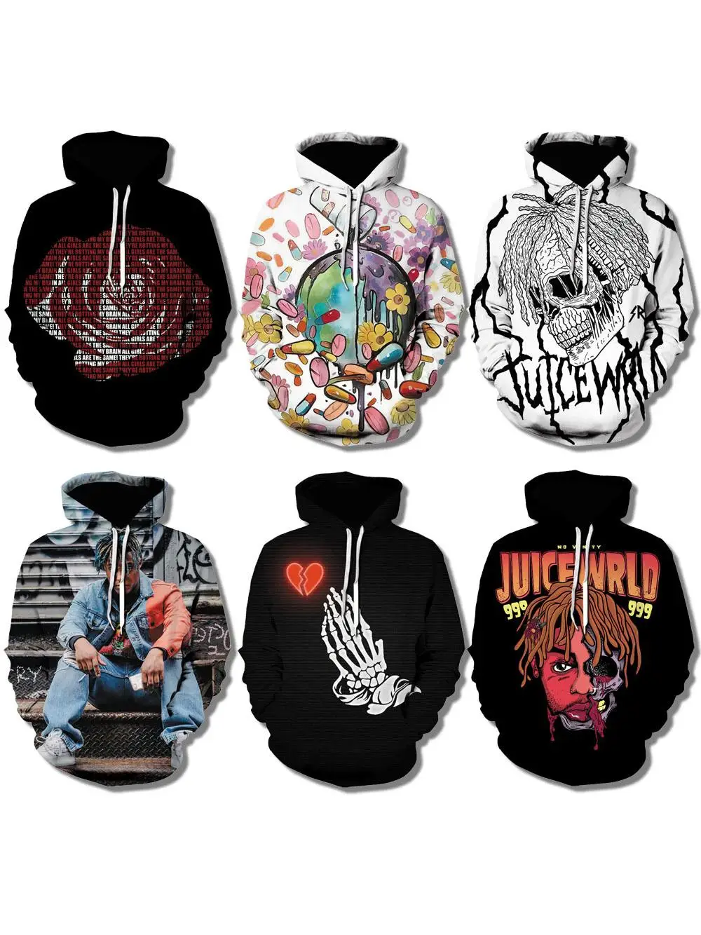 

Толстовка с капюшоном в стиле рэпера, мужская модная толстовка с 3D принтом, удобная дышащая модная уличная одежда, летняя коллекция