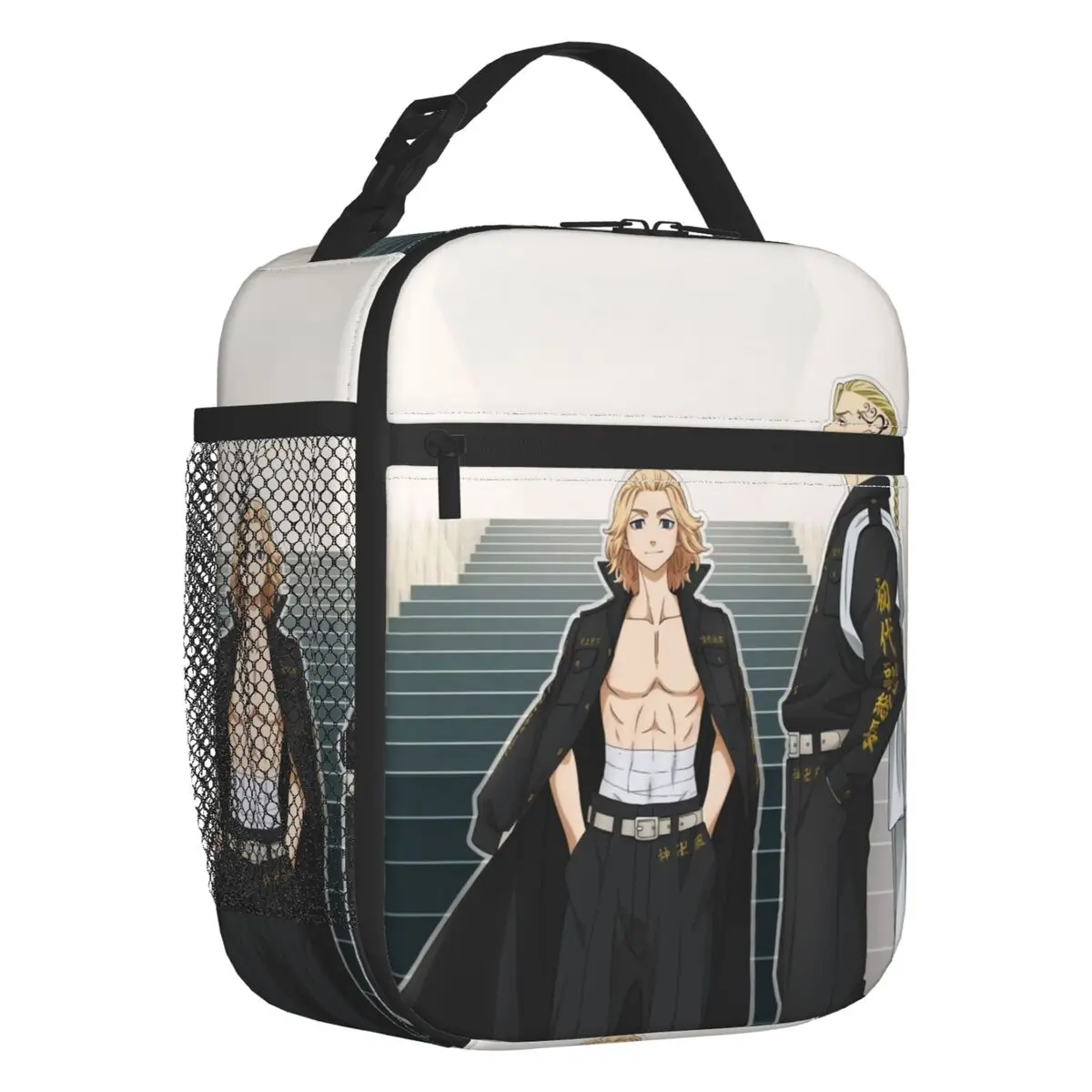 

Tokyo Revengers Draken Sano Manjiro Mikey Thermal Insulated Lunch Bag Portable Lunch Tote for Outdoor Picnic Storage Food Box