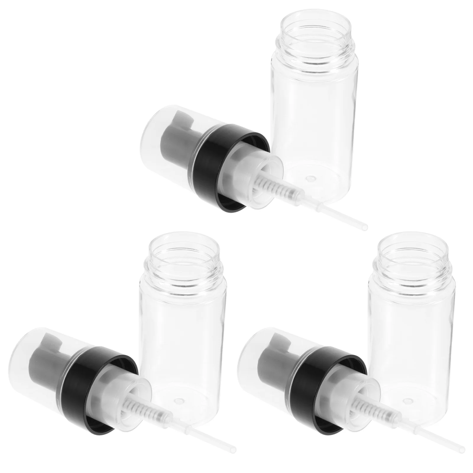 3 قطع من زجاجات مضخة توزيع مستحضرات التجميل للسفر، حاويات تخزين مقسمة فارغة قابلة لإعادة الملء، مريحة للسفر