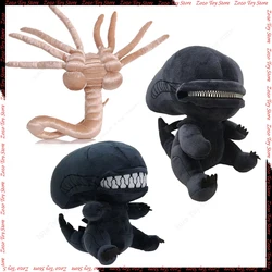 Alien Xenomorph Shaped Zipper Mouth Plush Doll Kawaii Plush Pillows Stuffed Toys Cartoon Decor Trendy Toy Funny Surprise Gift
