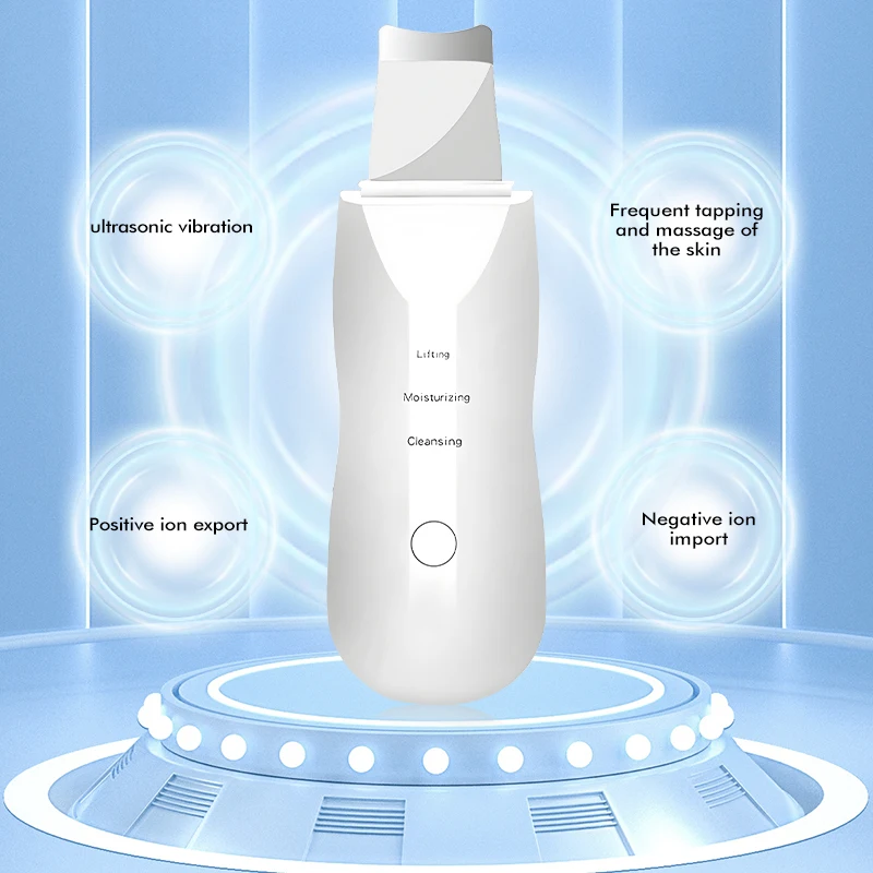 Elettrico Ad Ultrasuoni Scrubber Della Pelle Peeling Rimozione di Comedone Pulizia Profonda del Viso Acne Pore Cleaner Vibrazione Lifting Del Viso Cura