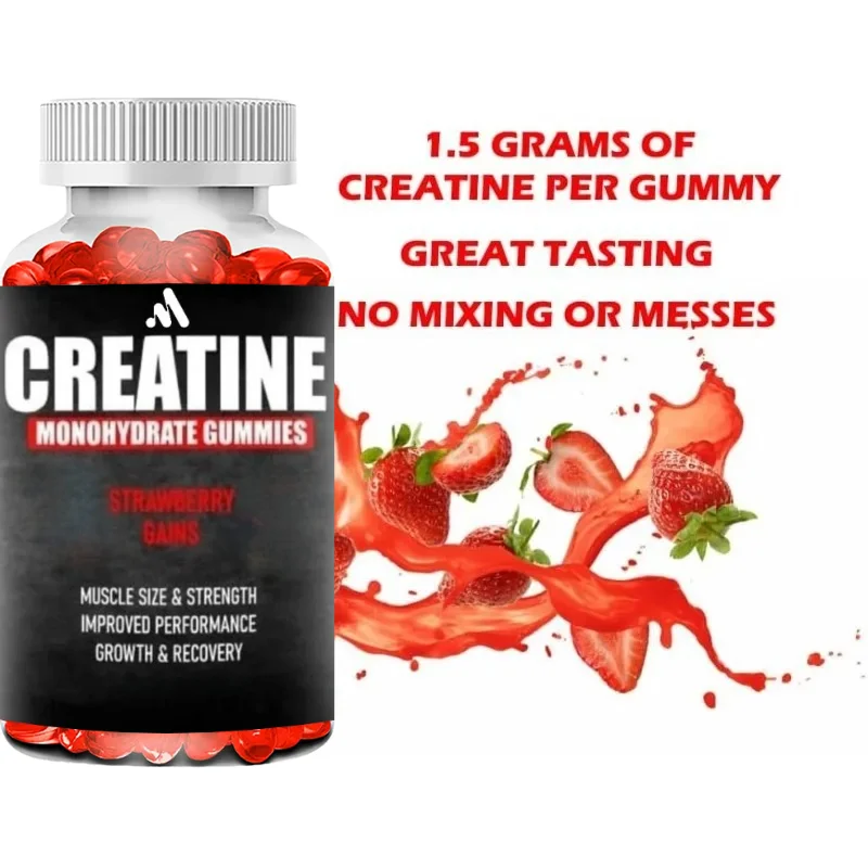 30 Servings of Creatine Monohydrate Gummies (60ct)