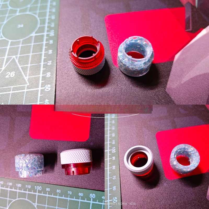 Glaring Hi75 Keyboard Knob Resin Diamonds Pressable Custom Artisan Volume Point Keycaps for Mechanical Keyboard Accessories