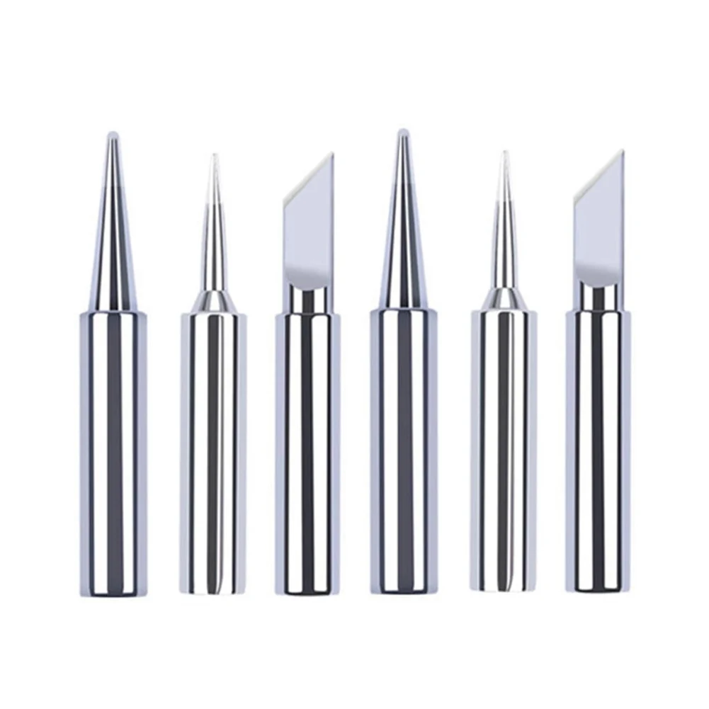 6Pcs Soldering Iron Tips I+B+K Soldering Tip Soldering Iron Pure Copper For 936 For Soldering Station Welding Supplies Tools