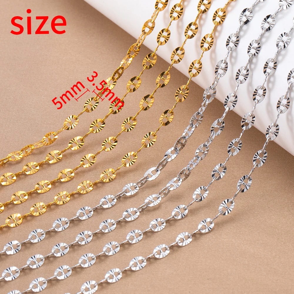 Kein Verblassen, 1 Meter, radiale Linie, Sonnenform, geprägte Kette, Edelstahl, Sonnenblumenkette, Schmuckherstellung, DIY-Halskette, Armband, Versorgung – Detail 4