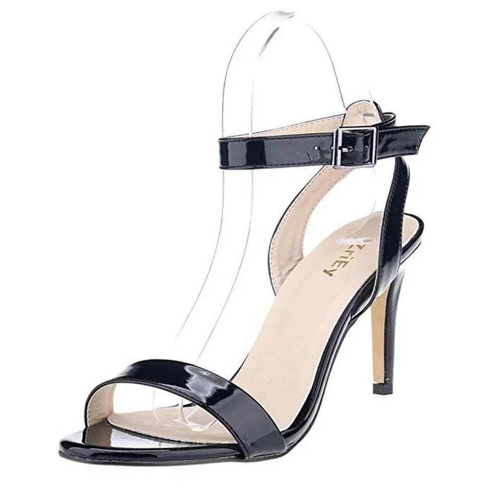 Sandali da donna tacchi a spillo estate Sexy Open Toe cinturino alla caviglia tacchi alti scarpe da donna fibbia 9cm tacco medio sottile scarpe da