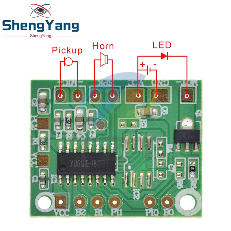 TZT DIY Voice Record Intelligent Playback Module Sound IC Board Voice Change Module For Toy Gift Accessaries DC 3V-5V