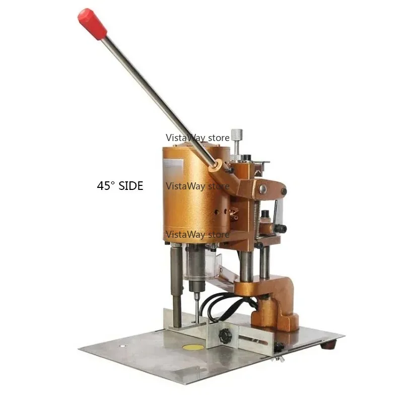 Модернизированный электрический перфоратор для меток 220 В/180 Вт с одним круглым отверстием, ваучер с вкладышами, настольный перфоратор и штамповочный станок для бумаги