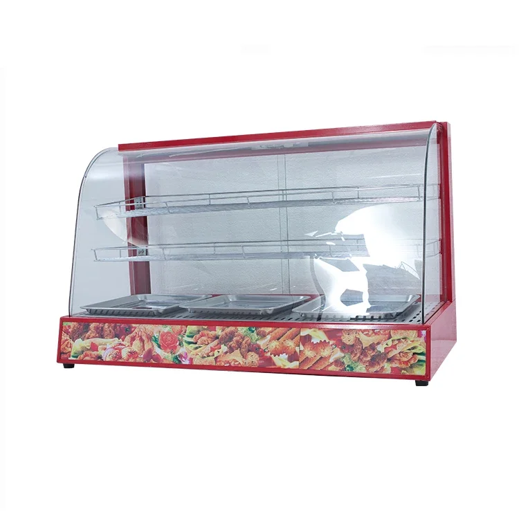 Kitchen Equipment Hot Food Warmer Display Cabinet For Fast Food