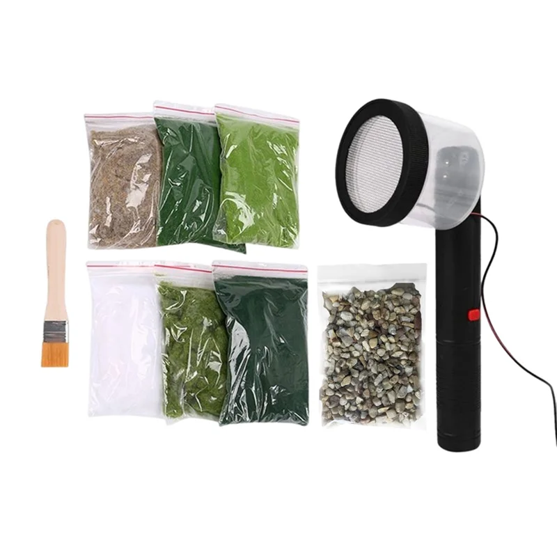

ABXF-Electrostatic Grass Planter Portable Planter Electrostatic Flocking Machine Sand Table DIY Tool