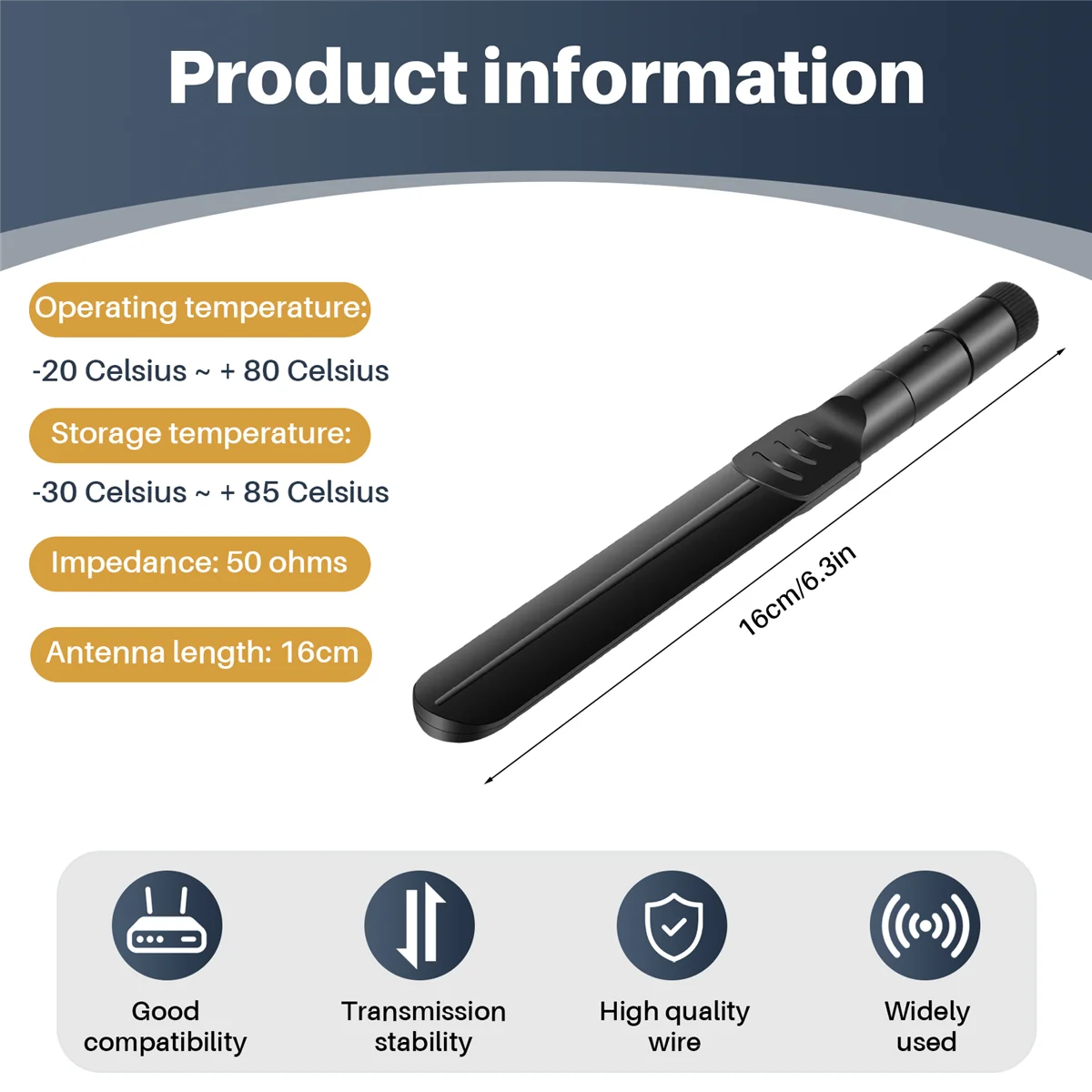 Antena ABQR 4G LTE 8DBi SMA Wtyk Antena (2 sztuki) Kompatybilna z Routerem 4G LTE Gateway Domowy Telefon Hotspot Modem Router