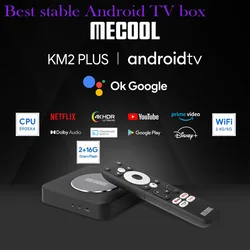 [Oryginalny] Najlepszy telewizor z systemem Android11 Mecool KM2 Plus S905X4 Smart 4K dla Netflix 2G 16GB Dolby Atmos USB3.0 100M LAN Home Media Player