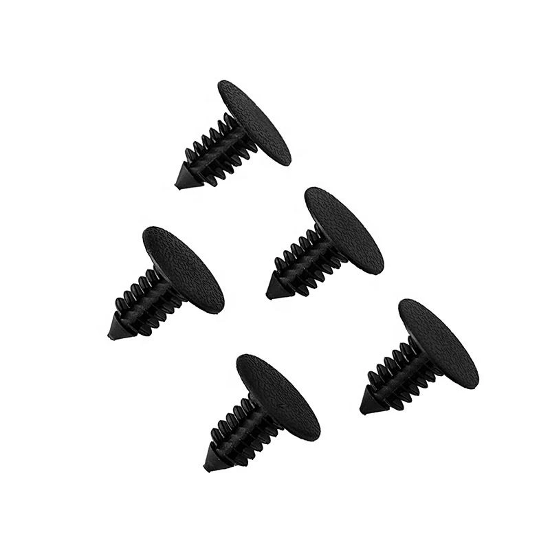 6mm Dia trou Plastique pare-chocs Aile Type Poussez Clips Rivets 10pcs pour Ford