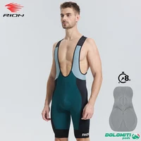 RION-pantalones cortos con pechera para ciclismo para hombre, ropa para bicicleta, medias para deportes al aire libre, almohadilla de alta densidad, DOLOMITI, conducción de larga distancia, 8 horas