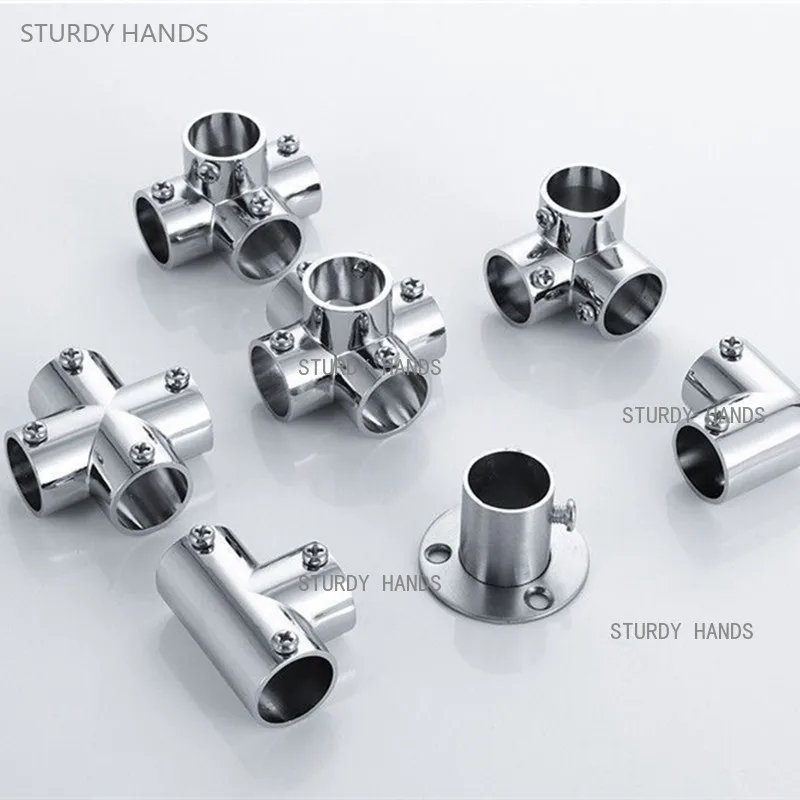 

2 шт., 19 мм, 25 мм, соединитель для труб из нержавеющей стали, аксессуары для сушилки, круглая труба, крепеж для полки, колено, аппаратные средства, инструменты