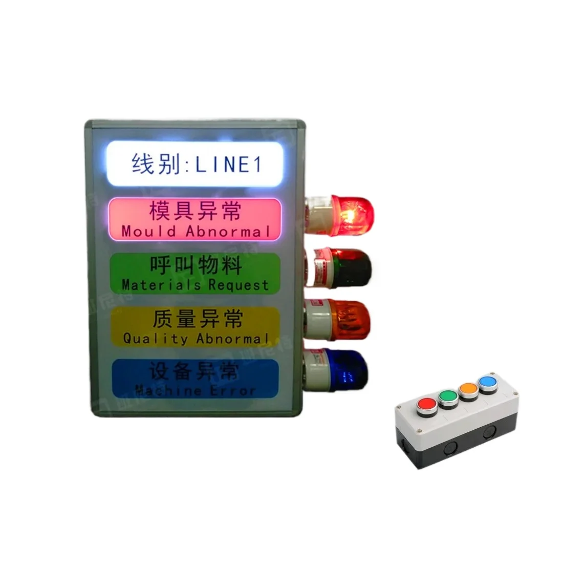 

Abnormal Call Dashboard, Device Abnormal Information, Wireless Pager, Lamp System Andon System